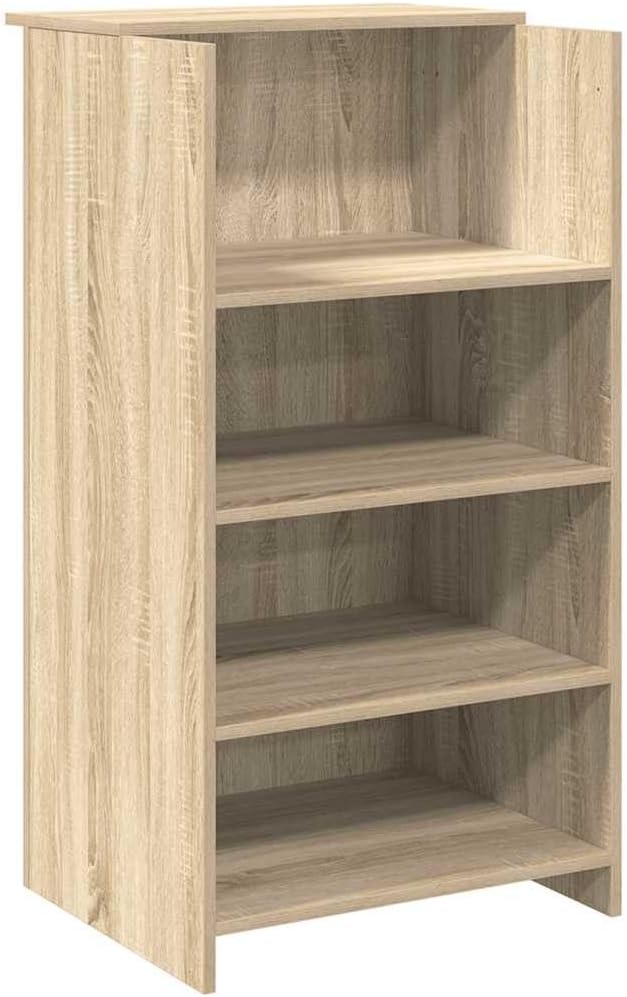 vidaXL Reception desk 100x50x103.5 cm wood white, reception desk, office reception, check-out desk, salon reception, reception bar, hotel reception
