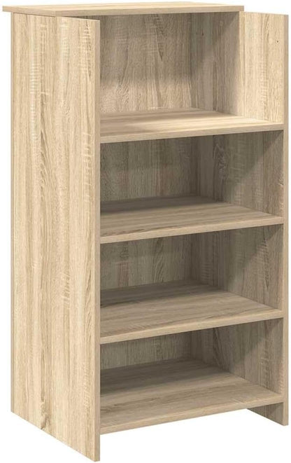 vidaXL Reception desk 100x50x103.5 cm wood white, reception desk, office reception, check-out desk, salon reception, reception bar, hotel reception