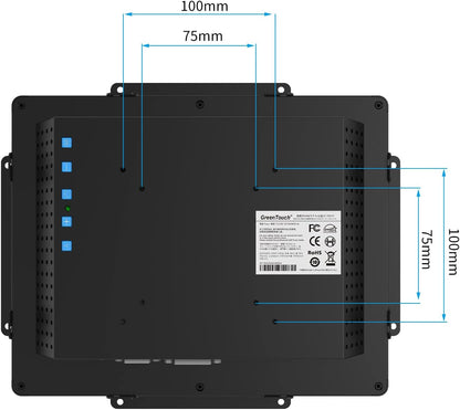 GreenTouch 10.4 inch 10 Punten Voor Waterdichte Industriële Open Frame PCAP Touchscreen Lcd scherm Monitor 800x600 Zwart