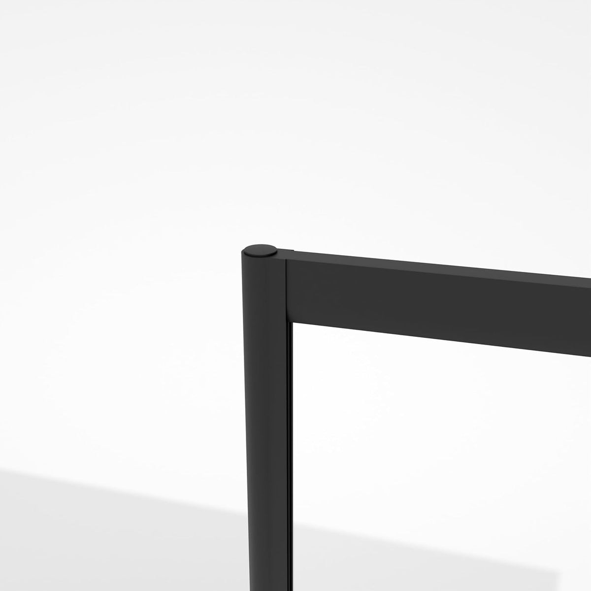 MARWELL Douchewand Triple Black 3-delig, 125 x 143 cm, opvouwbare douchewand voor badkuip, 4 mm veiligheidsglas, mat zwart