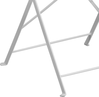 Flash meubel 76,2 cm rond Indoor Outdoor Staal Folding Patio Tafel modern 30'W x 30'D x 28'H wit