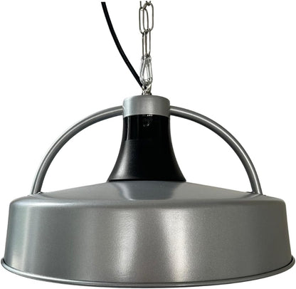 Aktobis plafondstraler, balkonverwarmer, tentverwarming WDH-210S (zilvergrijs + tot 2100 watt + verblindingsarm)