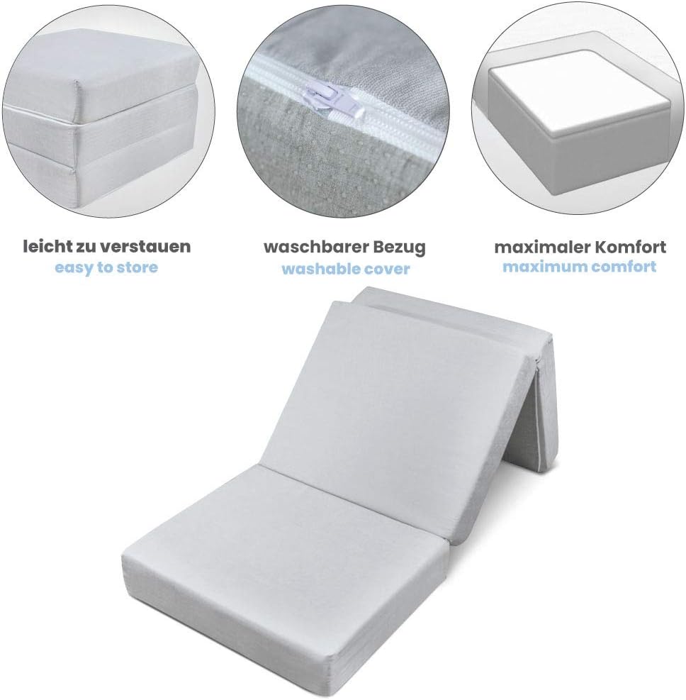 Dailydream Opvouwbaar logeermatras, met traagschuim (120x195x14cm)