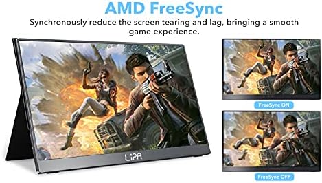 Lipa HDR-60 portable monitor Full HD 17.3" / 144Hz/Portable screen/HDMI/2x USB C/With case and kickstand/Also for consoles/Easy to carry / 1920 x 1080 pixels/Dual Speakers - QUORE