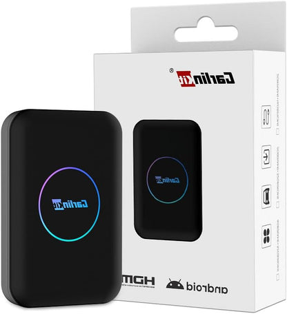 3-in-1 Auto Multimedia Adapter – Draadloze CarPlay Adapter – Android Auto Ontvanger – Auto Video Streaming – HD Video Output – Draadloze Verbinding – Plug & Play Installatie