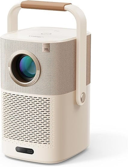 Sound by JBL & 2,5 H ingebouwde accu: Yaber draagbare WLAN-projector, Bluetooth, T2-projector, Full HD 1080P, Native, autofocus/keystone, thuisbioscoopprojector, voor mobiele telefoon/iOS/Android