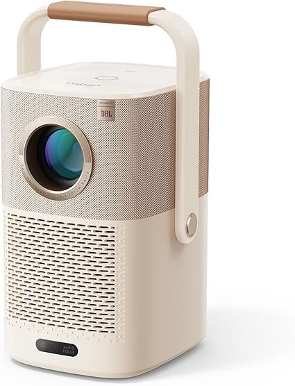 Sound by JBL & 2,5 H ingebouwde accu: Yaber draagbare WLAN-projector, Bluetooth, T2-projector, Full HD 1080P, Native, autofocus/keystone, thuisbioscoopprojector, voor mobiele telefoon/iOS/Android