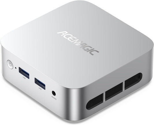 ACEMAGIC M5 Mini-pc, 16 GB DDR4, 512 GB M.2 SSD, micro-pc met W11 Pro, RJ45, 4K HDMI + DP, WiFi 5 voor thuis/kantoor/school