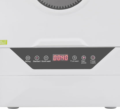 Mini-vaatwasser – Tafelmodel Vaatwasser – Compacte Afwasmachine – Kleine Vaatwasser – Elektrische Mini Vaatwasser – 4 Wasprogramma’s – 800W Vermogen – LED Display – IPX1 Waterdicht
