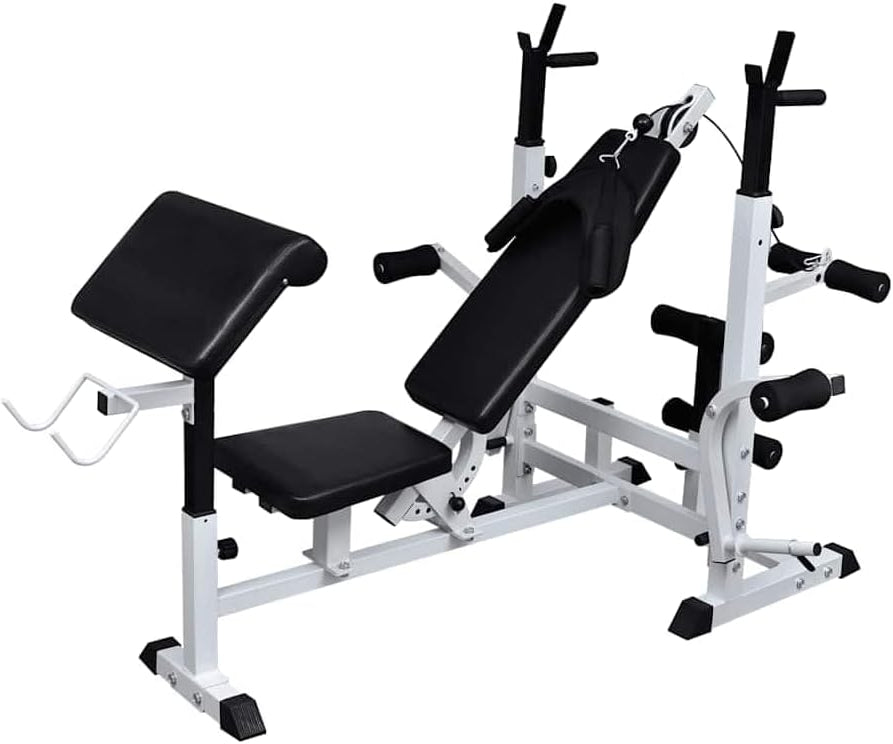 Halterbank – Fitnessbank – Trainingsbank – Bankdrukbank – Bench Press – Verstelbaar In 7 Standen – Stalen Frame Tot 80 kg Belastbaar
