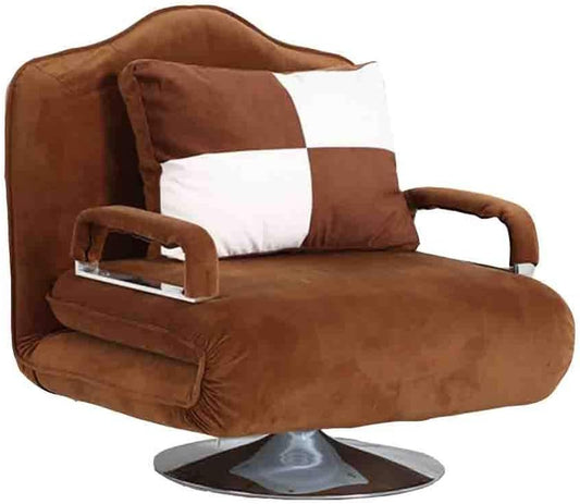 Axdwfd Deck Chair Single Foldable Convertible Sofa Bed Folding Recliner Bed Folding Recliner Spacious Convertible Sleeping Lounge Chair, Brown, Red, Pink, 92 * 78 * 95cm - QUORE