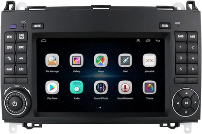 Carplay-navigatiesysteem voor Android 7 inch vervangend display voor Mercedes Benz A-klasse W169 A150/A160/A170/A180/A200/B-klasse W245/V W639 W447/Vito/Viano/W906 Sprinter