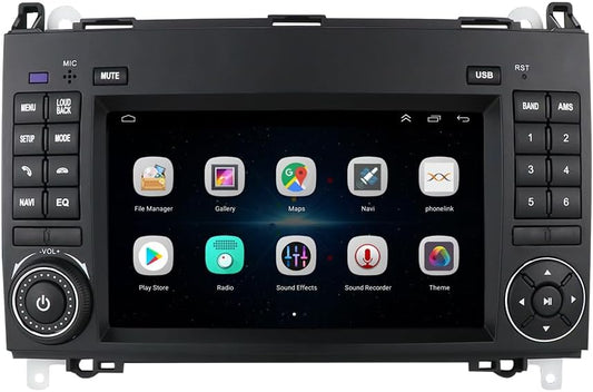 Carplay-navigatiesysteem voor Android 7 inch vervangend display voor Mercedes Benz A-klasse W169 A150/A160/A170/A180/A200/B-klasse W245/V W639 W447/Vito/Viano/W906 Sprinter