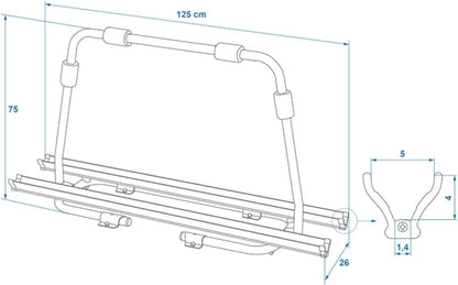 ProPlus Drawbar bicycle carrier black - QUORE