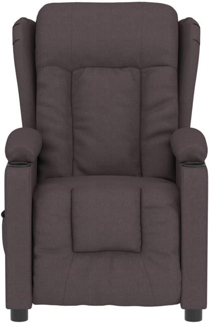 Elektrische Relaxfauteuil – Elektrische Relaxstoel – TV Stoel – Ligstoel – Relaxstoel – 3 Verstelbare Standen – Donkerbruine Polyester Bekleding