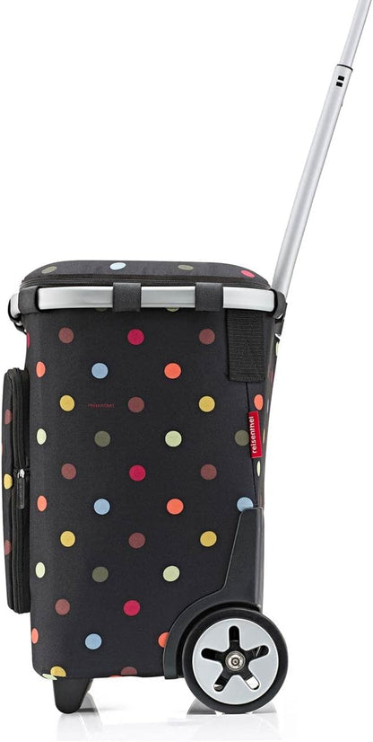 reisenthel Carrycruiser Plus in Dots Draagbare boodschappentrolley met koelvak, schouderriem en uitneembare mesh-binnenzak, van gerecycled materiaal, Meerkleurig, Bohemien