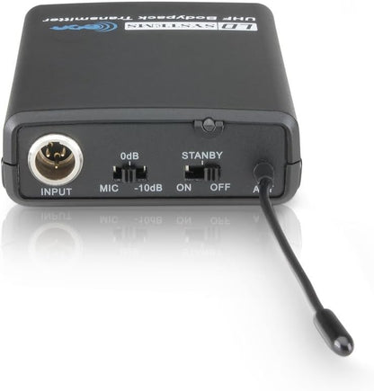 LD Systems LDWSECO2X2BPH2 ECO 2 draadloze microfoonsysteem met 2x riempack en 2x headset (863,9/864,9MHz)