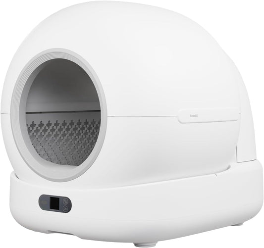 Hombli Slimme kattenbak met automatische zelfreiniging, uv-sterilisatie, gezondheidsbewaking, camera, compatibel met Alexa en Google