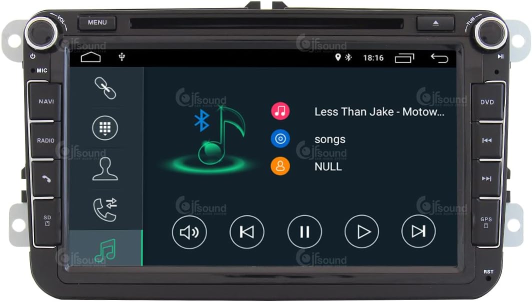 Autoradio – Auto Radio – Car Stereo – Multimedia Speler – Inbouwradio – 8 Inch Touchscreen – Android GPS Bluetooth WiFi USB DAB+ CarPlay Android Auto