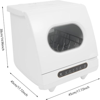 Table Dishwasher 800W Mini Dishwasher 5 Programs Freestanding Table Dishwasher Noise Level 55 dB With Water Pipes And Dishwasher Rack