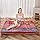 MAXYOYO Boheemse retro vloermatras, vintage, bloemen, Japanse futonmatras, oprolbaar, dik, slaapbed, draagbaar, campingmatras, vloerligstoel, bank, matraskussen (Boheems C, tweepersoons)
