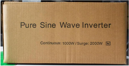 Omvormer 12v naar 230v Zuivere Sinus 1000W Spanningsomvormer 12v 230v Stroomomvormers 12v-220v Auto Omvormer