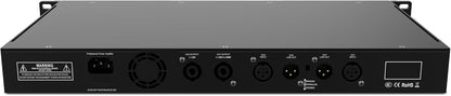 Audibax Akron 2-2400 Digitale versterker, 2-kanaals vermogen, 600 W, eenvoudige geluidsbediening, verbinding in brug-, stereo- of parallelle modus, XLR en speakon