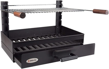 I LOVE BBQ - Houtskoolbarbecues - Opzetgrill 6/8 Bestek - Grillset - Afmetingen: 59 x 55 x 41 cm, 647417