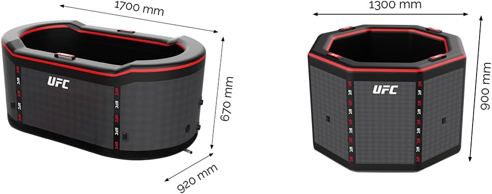 N NETSPA Ice Bath UFC (SP-UFC301) - ICEBATH UFC Dropstitch Cold Bath: innovatie in de hersteldienst - 170 x 67 x 92 cm - 1 persoon - 320 L - compatibel met ijsblokjes en chiller