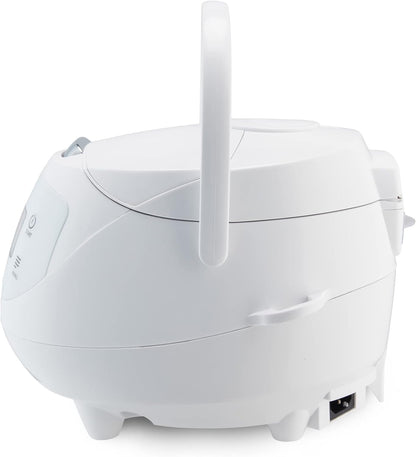Rijstkoker – Mini Rijstkoker Wit – Multicooker – Stoomkoker – Rijststomer – 0,63 Liter Voor 1-3 Personen – 4 Rijstprogramma’s En 4 Multicooker-Functies