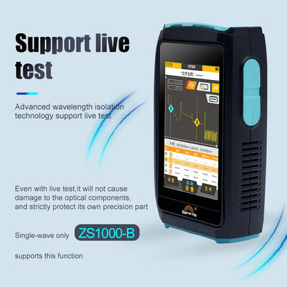 Signal fire Optische reflectometer, 80 km multifunctionele OTDR-glasvezeltester met SC vierkante kop (enkele golf 1550 met lichtmeting)