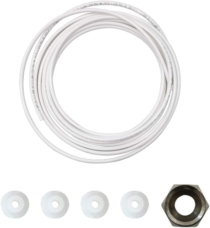 YUEWO Flessen, watersysteem, flessen, waterpomp, flessen, waterdispenser, pomp, 220 V AC 6 m, EU-stekker, 1 Gal/min met één inlaat, compatibel met koffie-/theeapparaten, waterdispensers