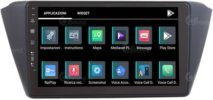 Autoradio Skoda Fabia – Multimedia Systeem – Navigatie – Bluetooth Radio – Touchscreen – 9 Inch – 8-Core Processor – CarPlay & Android Auto