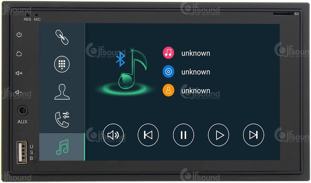 2-DIN Universele Autoradio – Auto Stereo – Inbouw Radio – Multimedia Systeem – Navigatie Systeem – Android OS – 6,2 Inch Touchscreen – Bluetooth & WiFi Connectivity