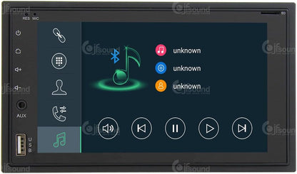 2-DIN Universele Autoradio – Auto Stereo – Inbouw Radio – Multimedia Systeem – Navigatie Systeem – Android OS – 6,2 Inch Touchscreen – Bluetooth & WiFi Connectivity
