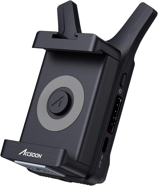 Accsoon CineView Nano draadloze video-zender, HDMI 5G draadloos, 1080p 60 fps, 60 ms latentie, 500 ft/150 m bereik, 4 apparaten bewaking, voor filmmakers, videograaf