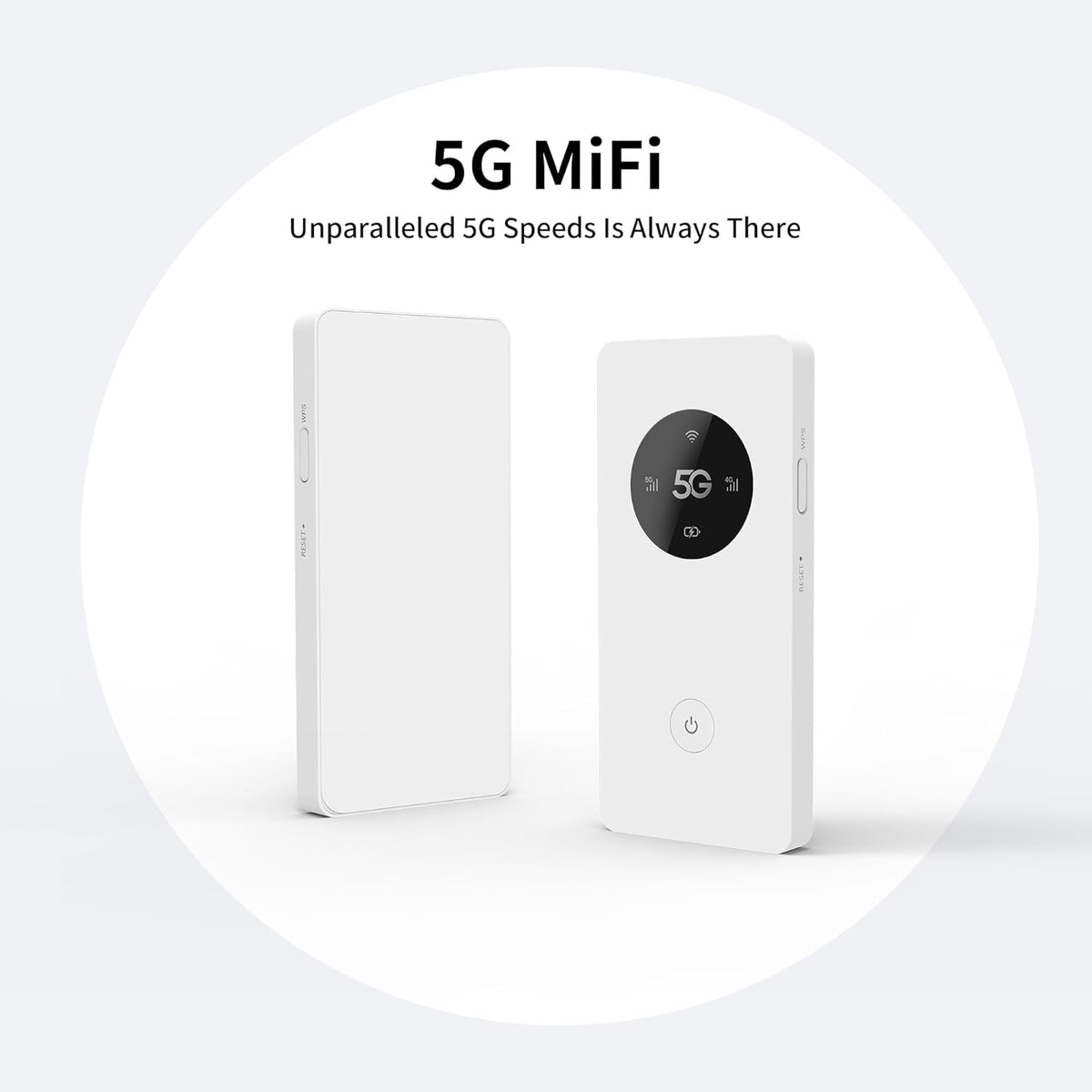 Mobiele draadloze mobiele hotspot 5G LTE Sim Router 2 Gbps, 5000mAh batterij, oplaadbare batterij, WLAN USB-modem, draadloos, zonder configuratie, voor reizen en werk. Niet navigeren, APN