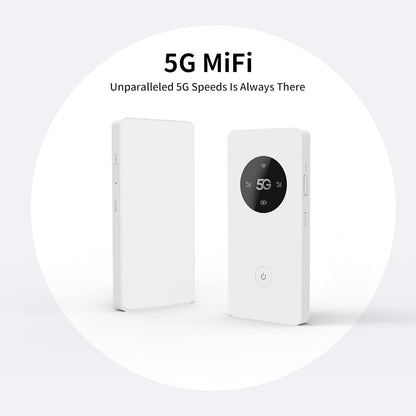 Mobiele draadloze mobiele hotspot 5G LTE Sim Router 2 Gbps, 5000mAh batterij, oplaadbare batterij, WLAN USB-modem, draadloos, zonder configuratie, voor reizen en werk. Niet navigeren, APN