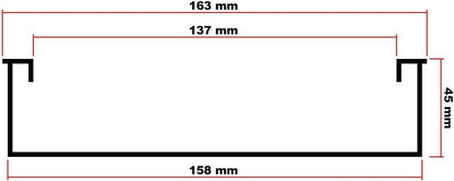 2x oprijplaten voor motoren ATV - aluminium - 163 cm lang - belastbaar tot 360 kg