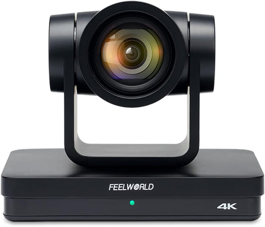 FEELWORLD UHD4K12X PTZ camera Simultaneous 3G-SDI/HDMI/USB/IP Live Streaming met 12X Optical Zoom 4K @30fps PoE Ondersteuning voor Church Live Streaming Conference (in het Engels)