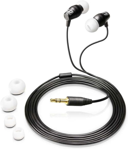 Draadloos In-Ear Monitorsysteem – In-Ear Monitor – IEM-Systeem – Draadloze Monitor – Podiummonitor – Set met 2 Riempacks en 2 In-Ear Hoofdtelefoons – 96 Kanalen, 584-607 MHz