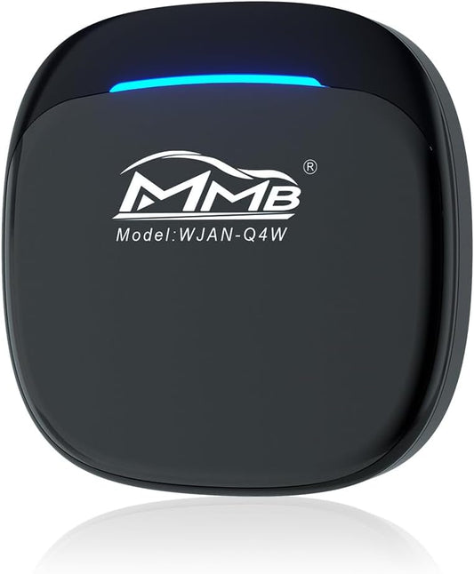 MMB CarPlay Box MAX 5.0 Android 13 Multimedia Video Ai Box, QCM 6225 8-Core 8 + 128GB Online YouTube/Netflix/APP Store, ondersteuning SIM en TF-kaart, draadloze CarPlay en Android auto-adapter