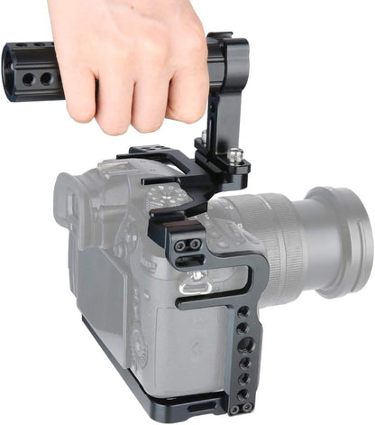 [Update versie] NICEYRIG GH5 Mark II GH5s GH5 camerakooi kit met camera kaas bovenhandvat koude schoenhouder NAVO-rail voor DSLR Panasonic Lumix GH5/GH5s/GH5 Mark II