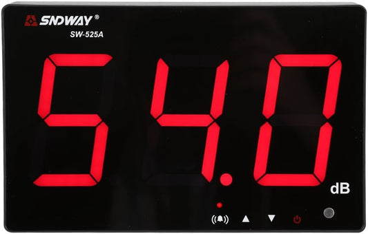 30~130dB geluidsniveaumeter, digitale decibelmeter met 9,6 inch LCD-scherm, nauwkeurigheid 1,5dB, wandmontage