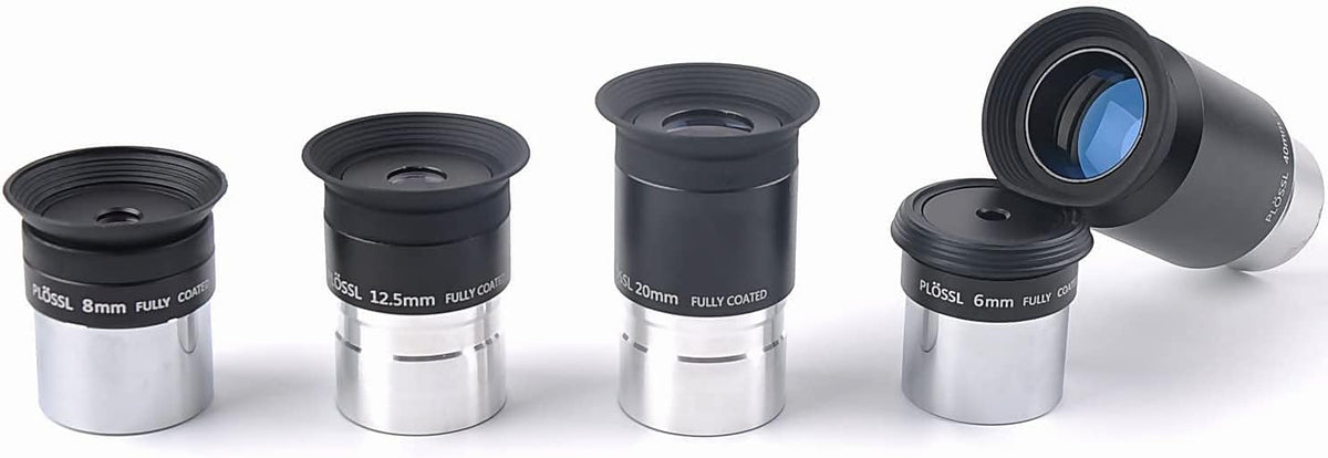 Solomark Accessoireset voor astronomische telescoop, doos met telescopische accessoires: plotseloculairs, filterset, 2 barlowlenzen