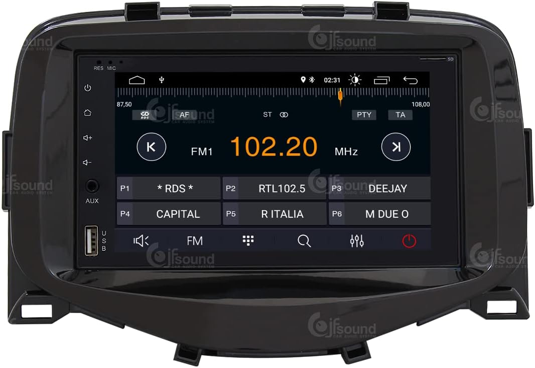 Autoradio Toyota Aygo – Multimedia Systeem – Navigatie Unit – Auto Receiver – Infotainment Systeem – 6,2 Inch Touchscreen – Bluetooth & WiFi Connectivity