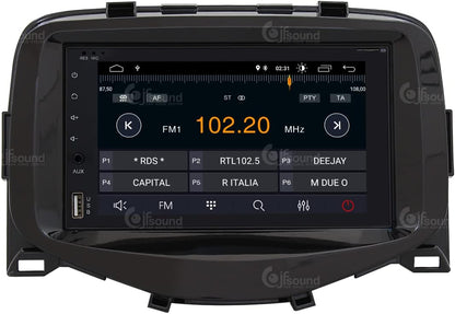 Autoradio Toyota Aygo – Multimedia Systeem – Navigatie Unit – Auto Receiver – Infotainment Systeem – 6,2 Inch Touchscreen – Bluetooth & WiFi Connectivity