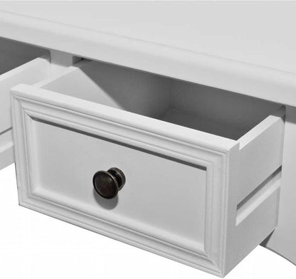 Classic Sideboard 100x35x78cm with 3 drawers White side table side table