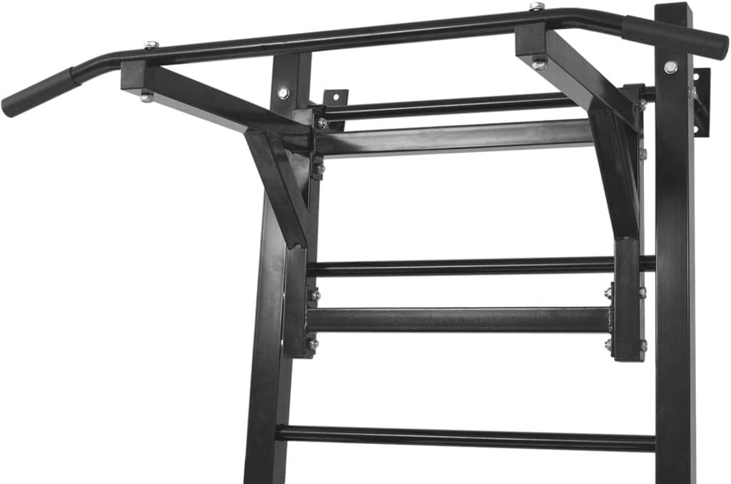 vidaXL Fitness Device Wall-Mounted Black Fitness Device Gym Sports - QUORE
