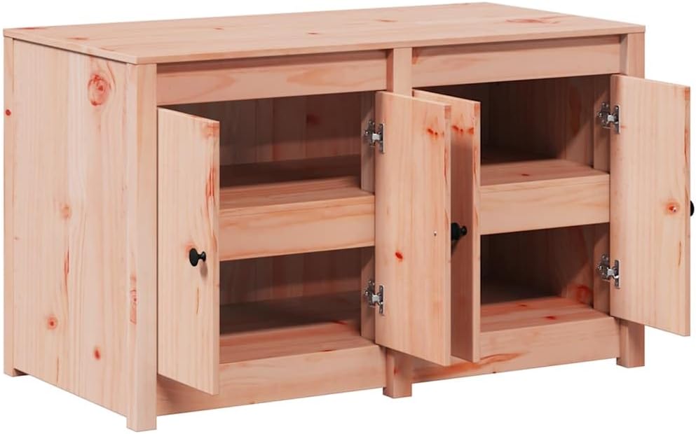 vidaXL Outdoor Kitchen Cabinet 106X55X64 cm Solid Wood Douglas - Plenty of Storage Space for an Organized Layout and a Traditional Appearance, Great for Indoor Use - QUORE